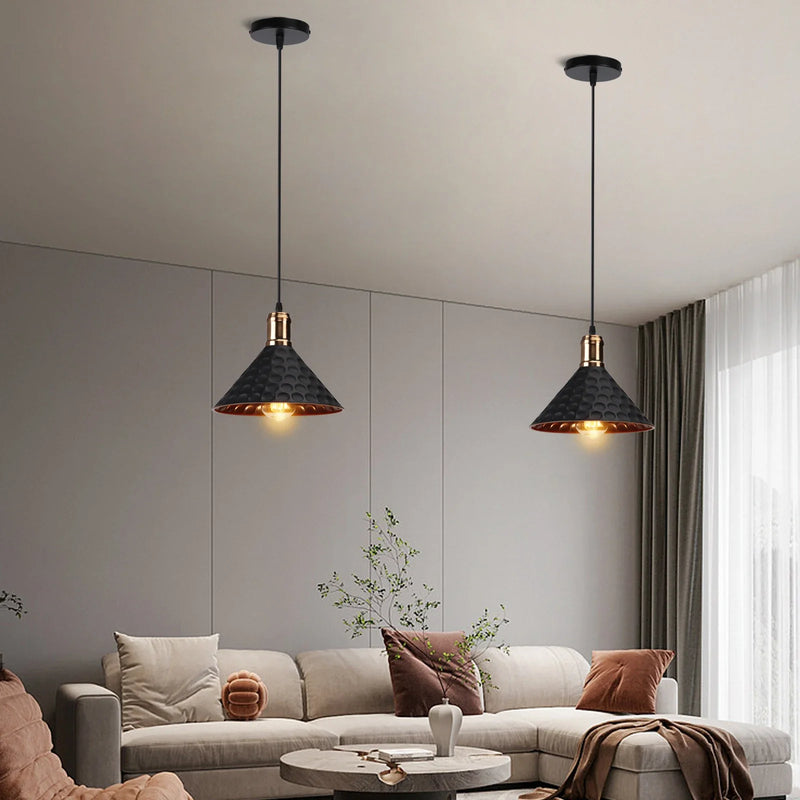 Axyaa Retro Iron Pendant Light: Industrial Vintage Dining Room Chandelier