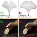Axyaa Modern Brass Ginkgo Leaf Branch Chandelier for Dining Room & Living Space