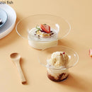 Axya Glass Dessert Soup Bowl Set for Molecular Cuisine and Specialty Tableware