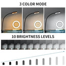 Axyaa LED Clip Desk Lamp: Flexible Dimmable for Study, 3 Color Temperatures, Eye Protection