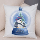Axyaa Santa Little Penguin Pillowcase 45x45cm Merry Christmas Deer Cushion Cover