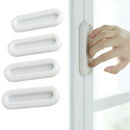 Axyaa Oval Self-adhesive Door Handles, 4Pcs - Non-slip Grip for Doors, Windows, Cabinets