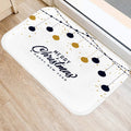 Axyaa Golden Black Letter Printed Door Mat, Non-Slip Floor Home Decoration