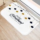 Axyaa Golden Black Letter Printed Door Mat, Non-Slip Floor Home Decoration