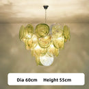 Axyaa Colorful Glass Chandelier for Home and Hotel Lighting.