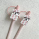 Axyaa Silicone Straw Cover Set with Brush and Plug Cap