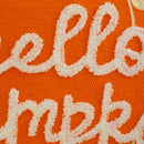 Axyaa Pumpkin Embroidered Velvet Halloween Pillowcase - 45x45 Thanksgiving Decoration