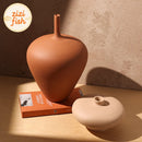 Brushed Ceramic Vase Set by Axyaa - Minimalist Table Decor & Room Aesthetics