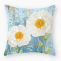 Axyaa Owl Floral Plant Pattern Printed Throw Pillow Cover