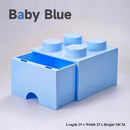 Axyaa Color Block Drawer Organizer Stackable Plastic Cabinet - Home Storage Solution