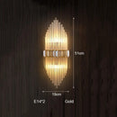 Axyaa Crystal Wall Lamp: Elegant Lighting for Study Bedroom Living Room