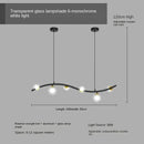 Axyaa Nordic Iron Glass Ball Chandelier LED Light for Home and Business