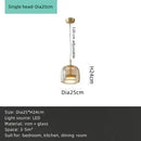 Axyaa Amber Glass Ceiling Chandelier Pendant Light for Living Room Bedroom Kitchen