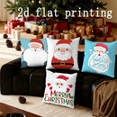 Axyaa Santa Christmas Pillow Covers for Sofa Bedroom Car Cushion Decor