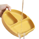 Axyaa Silicone Children's Tableware Set - High Temperature Resistant, Drop-proof, Food Grade Baby Bowl & Plate
