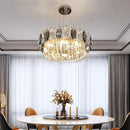 Axyaa Crystal Chandelier Stair Pendant Living Room Lighting
