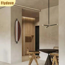 Axyaa Retro Leaves Walnut Wood Grain Wall Lamp