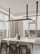 Axyaa Leather Pendant Lamp Creative Belt Hanging Light Kitchen Island Suspension