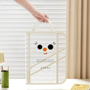 Axyaa Foldable Book Storage Bag: Large Capacity, Transparent, Waterproof Organizer