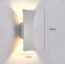 Axyaa LED Waterproof Wall Lamp Indoor/Outdoor Decorative Lighting for Garden, Corridor