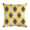 Axyaa Geometric Linen Cushion Cover: 45x45cm Pillowcase for Home Decor