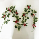 Axyaa Holly Berry Vine LED Christmas Ornaments