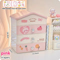 Axyaa Cute House Storage Box: Multi-functional Cosmetic Organizer & Desk Office Stationery Rack