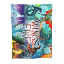 Axyaa Wing of Fire Dragon Throw Blanket