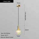 Axyaa Crystal LED Pendant Light Chandelier for Bedroom Kitchen Dining Room