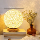 Axyaa Solid Wood Bedside Lamp for Bedroom Nightstand and Living Room