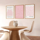 Pink Abstract Sage Matisse Gallery Print Set by Axyaa