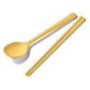 Axyaa Silicone Cutlery Set with Chopsticks and Spoons