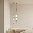 Axyaa Luxury Telescopic Glass Pendant Lamp for Bedroom and Living Room
