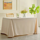 Axyaa Elegant White Long Tablecloth for High-End Conferences