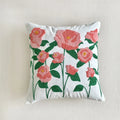 Axyaa Floral Pillow Cover for Home Decor - 45x45cm Cotton Square Case