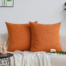 Axyaa Solid Linen Pillow Covers for Home Decor