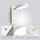 Axyaa Nordic Macaron Rotatable Wall Sconce Switch Modern Bedroom Aisle Wall Lamps