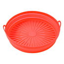 Axyaa Silicone Air Fryer Pan Liner for Oven Baking Tray & Pizza Chicken Mould