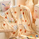Axyaa Double-Sided Milk Wool Blanket: Class A Thickened Sofa & Office Nap Blanket