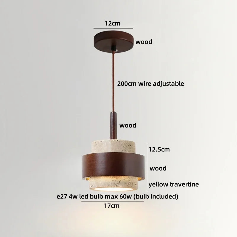 Axyaa Nordic LED Pendant Lamp Terrazzo Hanging Lights