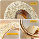 Axyaa Crystal LED Wall Light, Modern Indoor Round/Oval Sconce for Home Decor