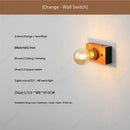 Axyaa Retro Japanese LED Walnut Wall Lamp for Home Lighting