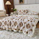 Axyaa Jacquard Lambswool Blanket: Warm, Skin-Friendly, Queen King Size Comforter