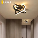 Axyaa LED Chandelier Indoor Ceiling Lamp White/Black Bedroom Living Room Lighting