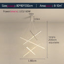 Axyaa Minimalist Long Strip LED Pendant Light for Home Living Room, Dining Room & Bar