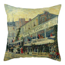 Axyaa Printed Landscape Cotton Linen Pillow Cover for Home Decor 45x45cm