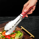 Axyaa Stainless Steel BBQ Tongs Buffet Clip for Non-Stick Grilling