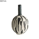 Modern Ink Wash Ceramic Vase for Stylish Home Decor by Axyaa