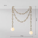 Axyaa Glass Ball Wall Lamp for Elegant Home Decor