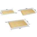 Axyaa Bamboo Style Storage Tray - Multifunctional Kitchen Organizer